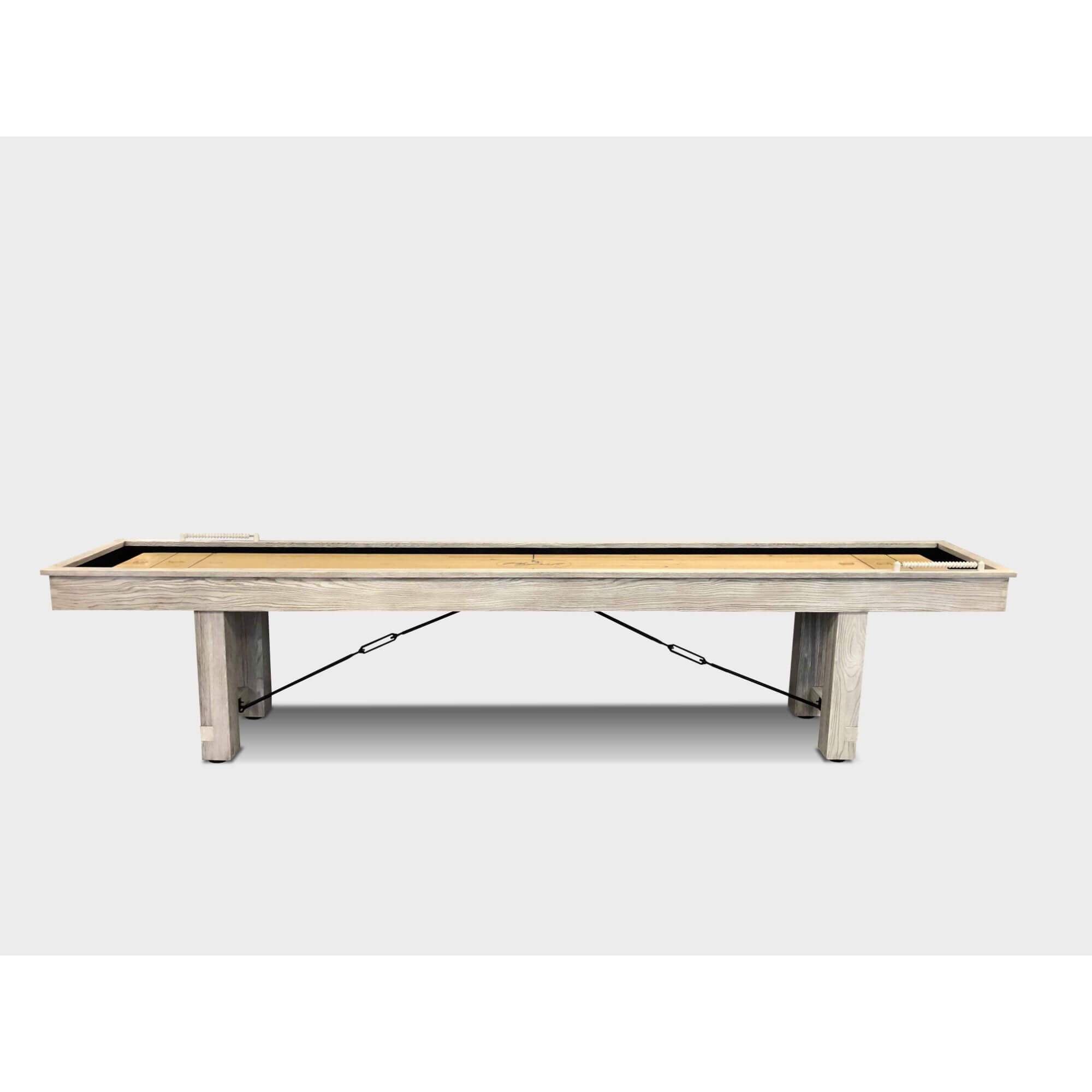 Playcraft Montauk Shuffleboard Table in Weathered Whitewash - SHMONWSH09