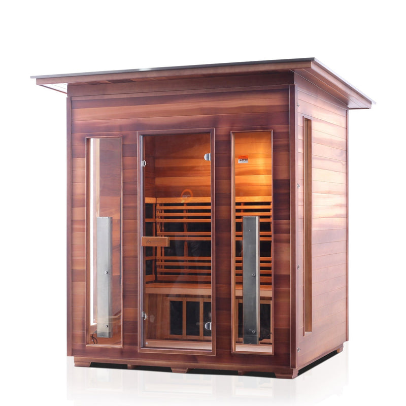 Enlighten Sauna Infranature Original Rustic 4-Person Outdoor Sauna - 17378