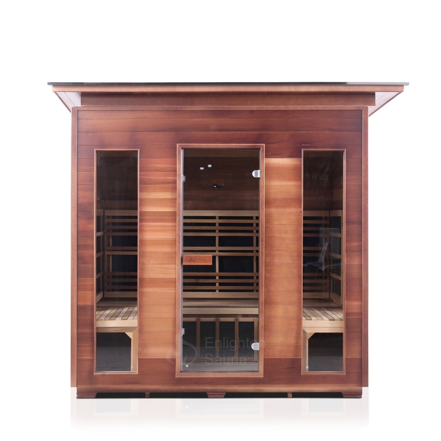 Enlighten Sauna InfraNature Rustic - 5-Person Outdoor Sauna - 19378