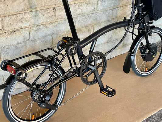 Brompton P-Line Urban Electric Includes Free Brompton Toolkit and Lezyne Frame Pump!