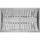 Hauslane 21" Deep 800 CFM Convertible Built-In Insert Range Hood in Stainless Steel -IN-R300SS-34