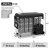 JP Pro Wheeled Portable Freezer with Slide Mount | Ships out in Mid-April