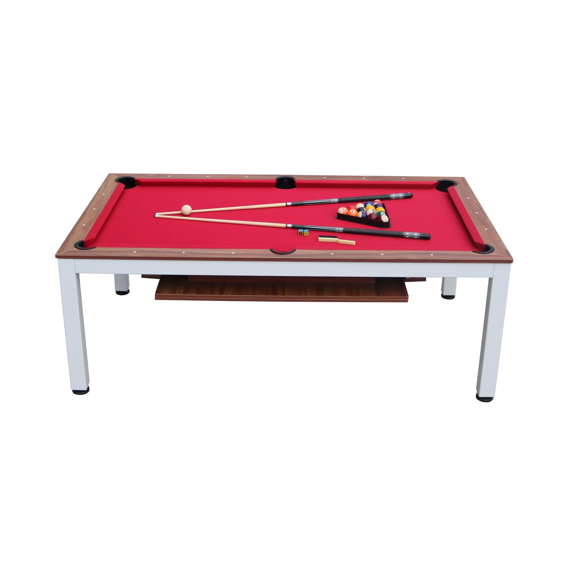 Playcraft Glacier 7' Pool Table with Dining Top - WPTGLAWHT07