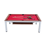 Playcraft Glacier 7' Pool Table with Dining Top - WPTGLAWHT07