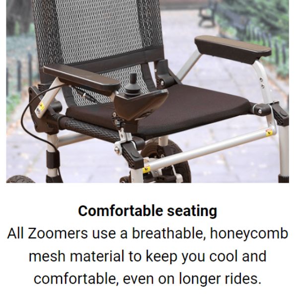 Journey Zoomer Chair Portable Lightweight Power Wheelchair - Backyard Provider