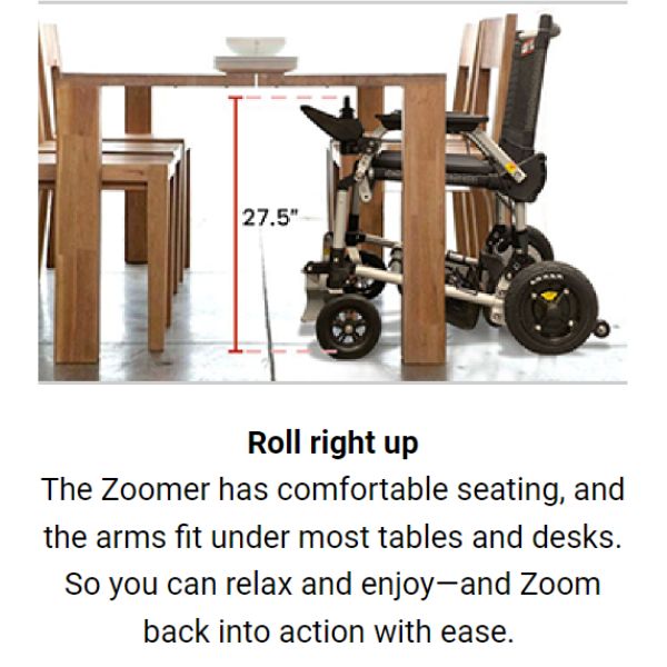 Journey Zoomer Chair Portable Lightweight Power Wheelchair - Backyard Provider