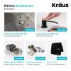 KRAUS 30" Stainless Steel Kitchen Sink and Kitchen Faucet - KHU100-30-1610-53CH