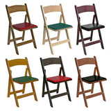 Kestell Oak Folding Poker Chair Set - 210F