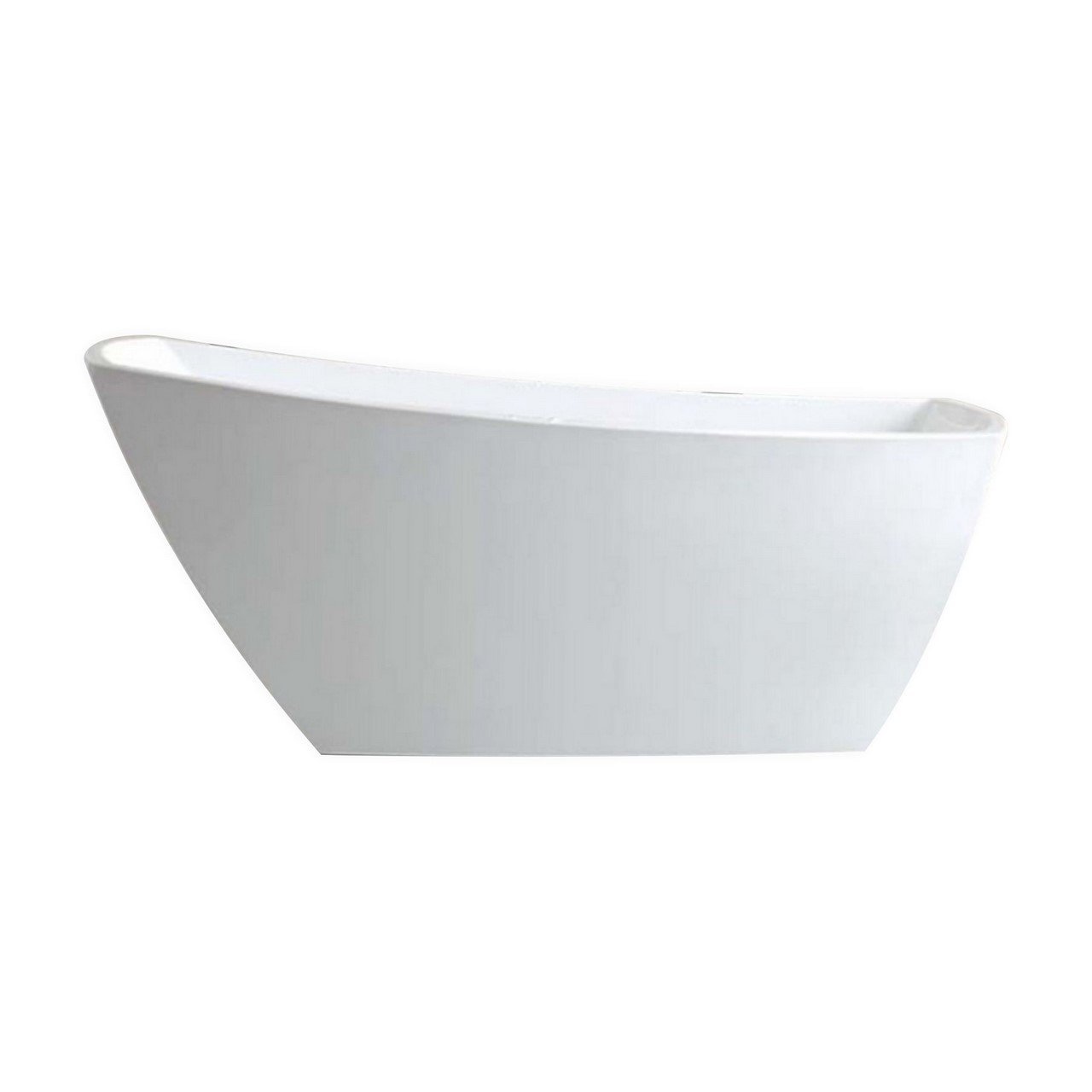 KubeBath Solato 67 in. Free Standing Bathtub in White - KFST7867