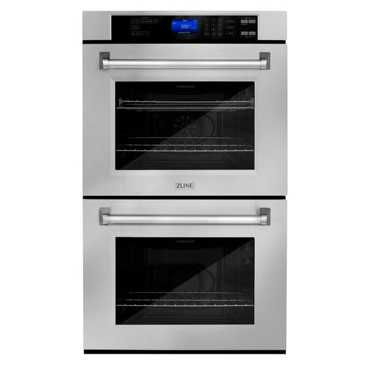 ZLINE 30 in. Professional Double Wall Oven in Stainless Steel with Self Cleaning, AWD-30