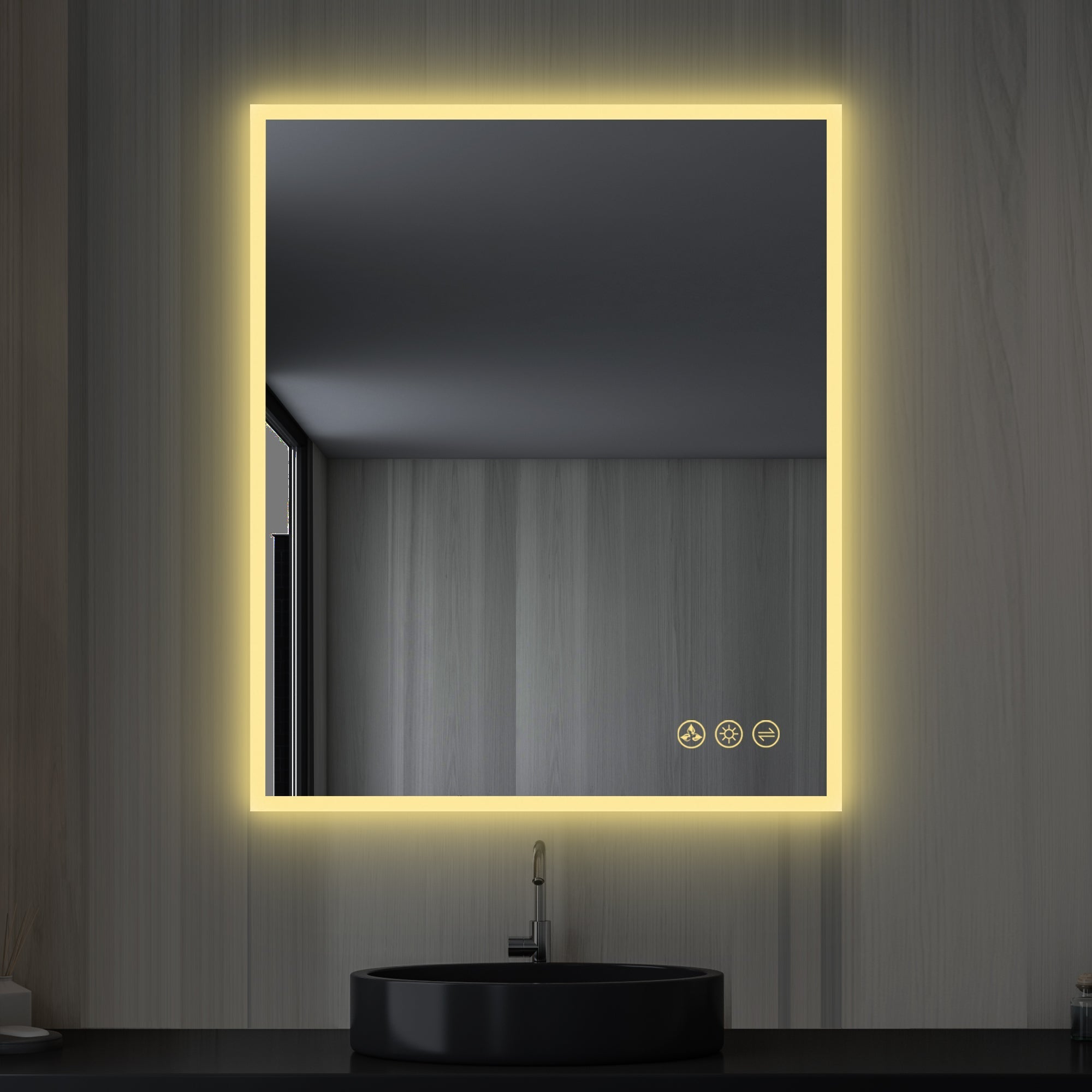 Blossom Beta 30″x36″ LED Mirror with Frosted Sides - LED M2 3036 - Backyard Provider