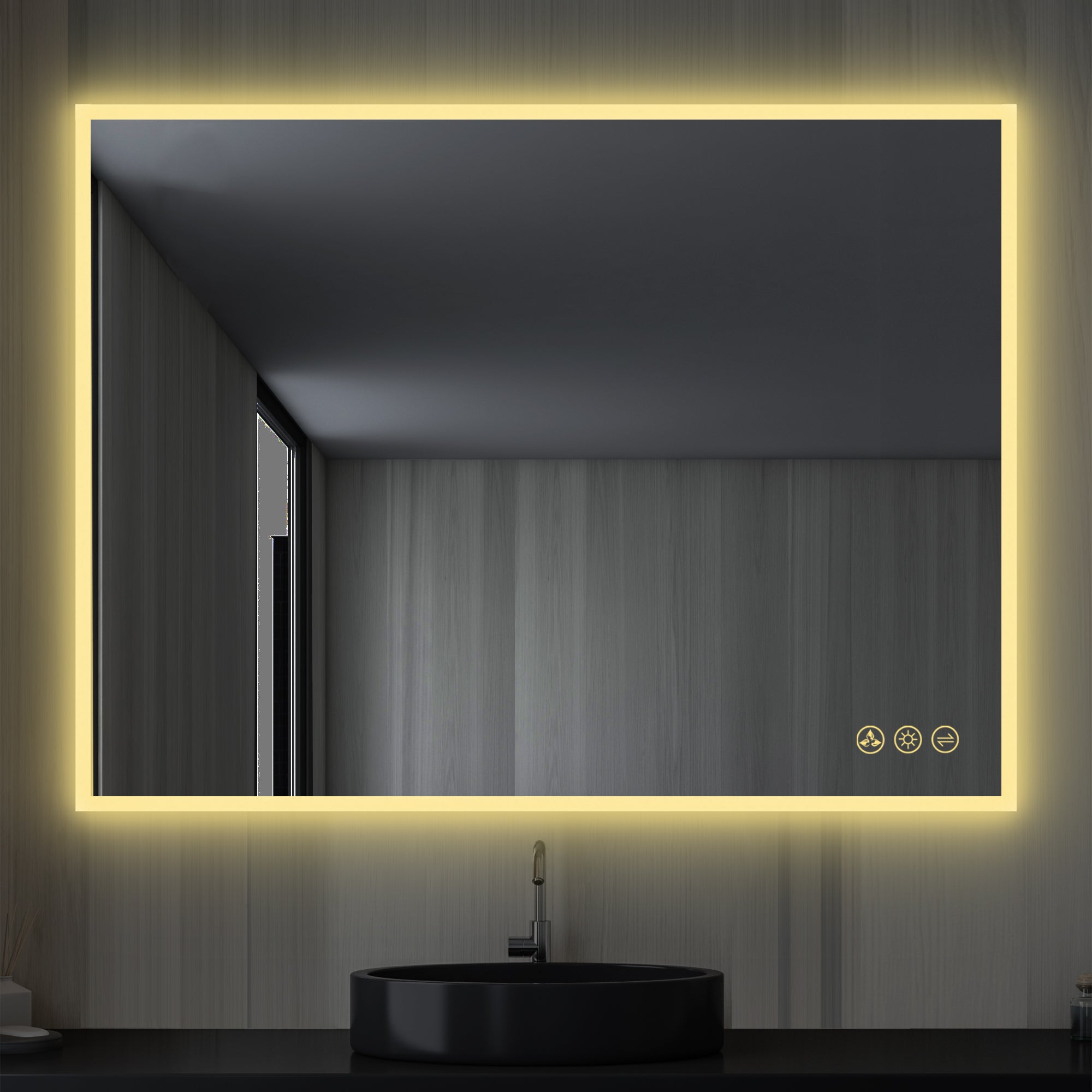 Blossom Beta 48″x36″ LED Mirror with Frosted Sides - LED M2 4836