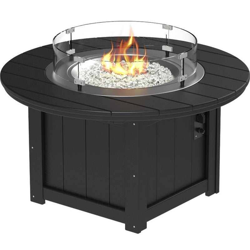 LuxCraft Lumin Fire Pit 46″ Round - LFP46RCHB