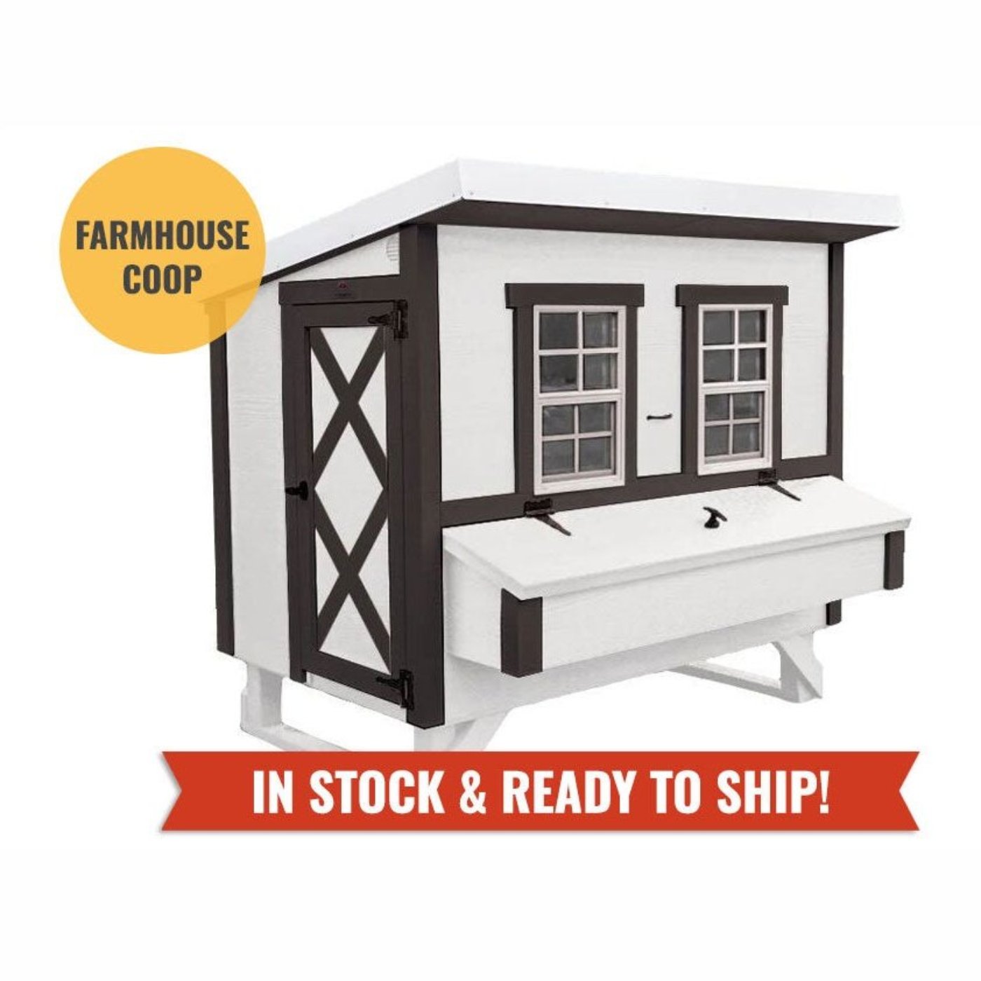 EZ Coop Large Chicken Coop - Up to 15 Chickens - 44OEZCKP - Backyard Provider