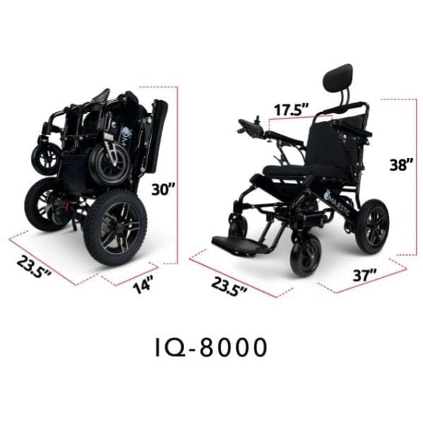 ComfyGo Majestic IQ-8000 Limited Edition Folding Power Wheelchair - Backyard Provider