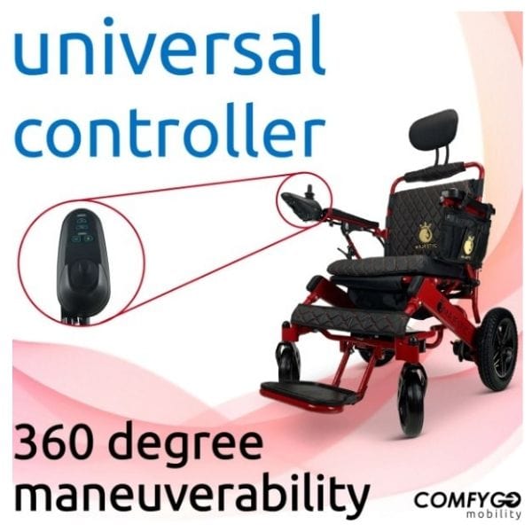 ComfyGo Majestic IQ-8000 Limited Edition Folding Power Wheelchair - Backyard Provider