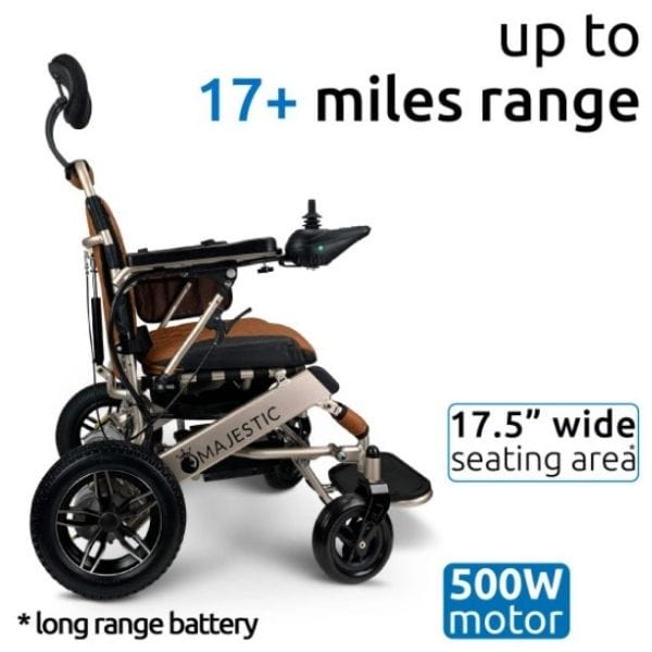 ComfyGo Majestic IQ-8000 Limited Edition Folding Power Wheelchair - Backyard Provider