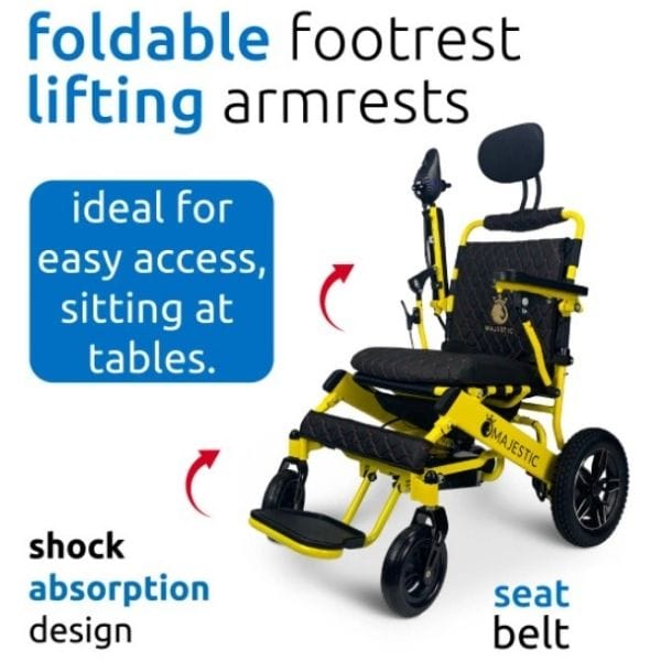 ComfyGo Majestic IQ-8000 Limited Edition Folding Power Wheelchair - Backyard Provider