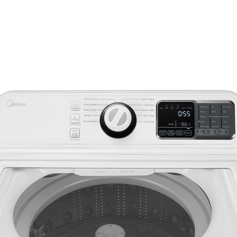 Midea 4.5 Cu. Ft. Top Load Washer with Agitator in White - MLV45N1BWW