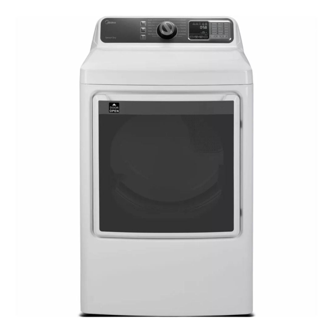 Midea 27 in. 7.5 Cu. Ft. Front Load Electric Dryer in White - MLE45N3BWW