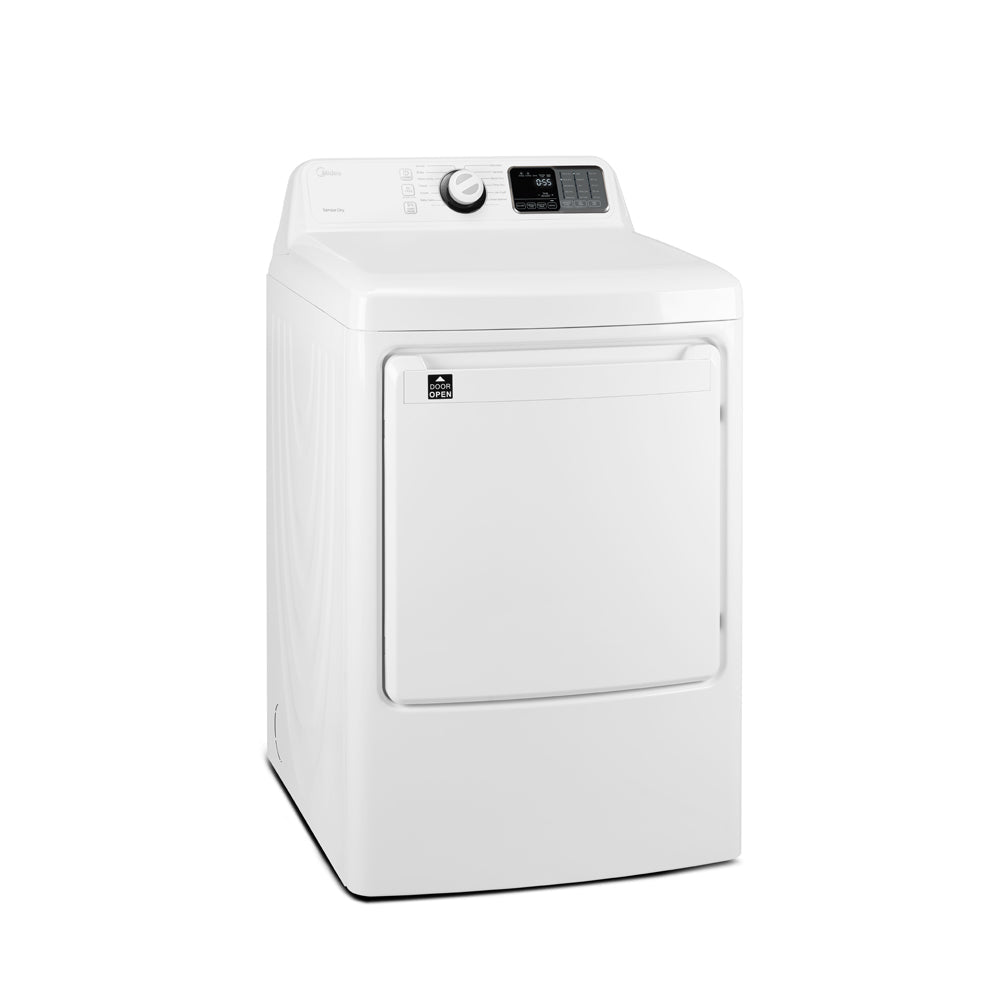 Midea 7.5 Cu. Ft. Front Load Gas Dryer in White - MLG45N1BWW