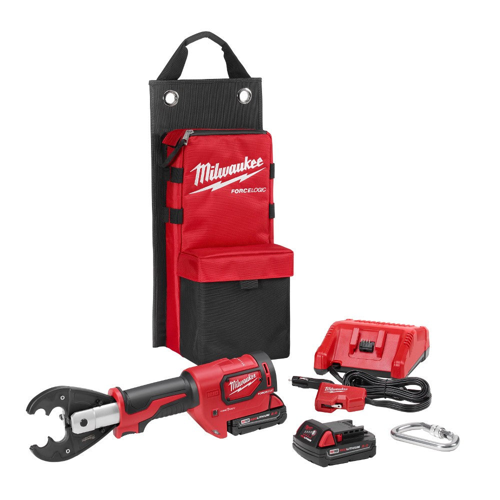 Milwaukee M18 Force Logic 6T Utility Crimper Kit Fixed O Die - 2678-OKIT