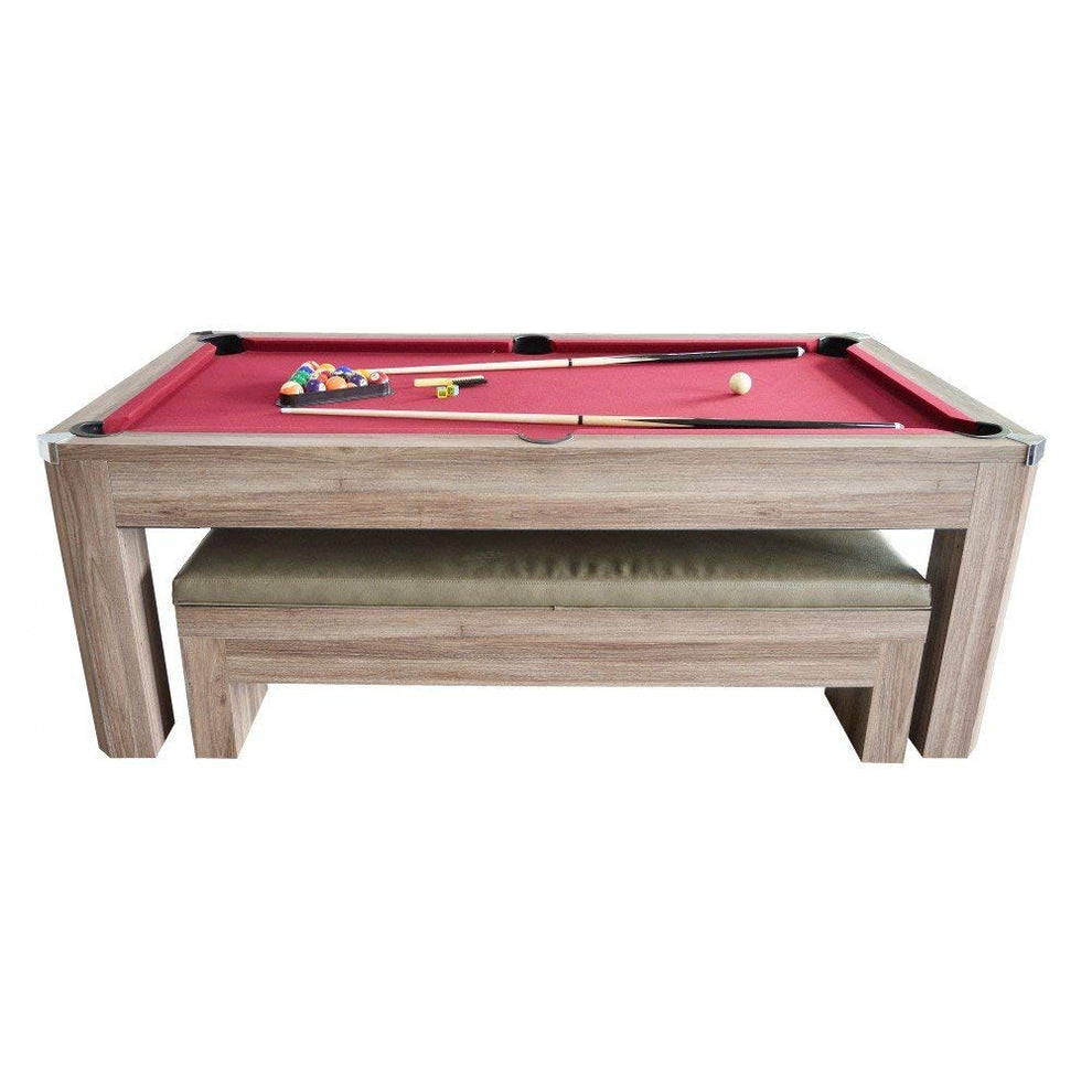 Hathaway Newport 7ft Multi Game Table with Top & Benches - Bg2535p