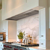 Range Hood Insert 60 Inch, 1200 CFM Built-in Kitchen Hood with 4 Speeds, Ultra-Quiet Stainless Steel Ducted Vent Hood Insert with Dimmable LED Lights and Dishwasher Safe Filter - NX-19IL-60-Warm White
