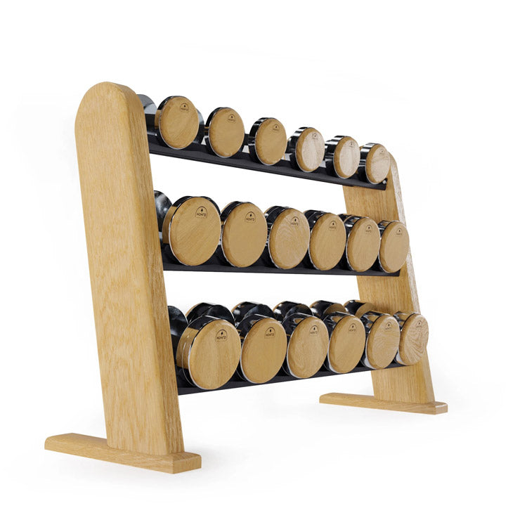 NOHrD Dumbbell Set | Wooden & Steel