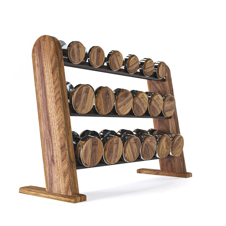 NOHrD Dumbbell Set | Wooden & Steel