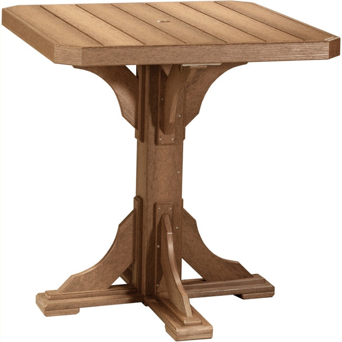 LuxCraft 41" Square Table - Bar Height - P41ST-BHCHB