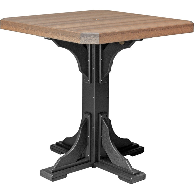 LuxCraft 41" Square Table - Bar Height - P41ST-BHCHB