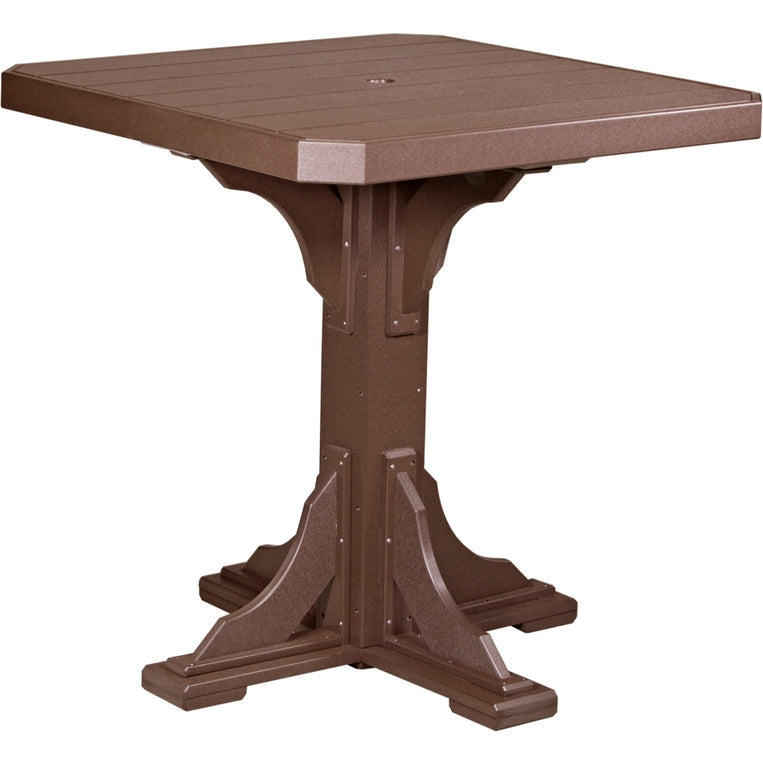 LuxCraft 41" Square Table - Bar Height - P41ST-BHCHB