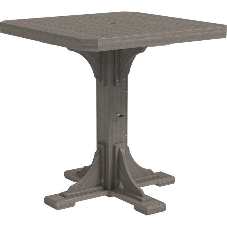 LuxCraft 41" Square Table - Bar Height - P41ST-BHCHB