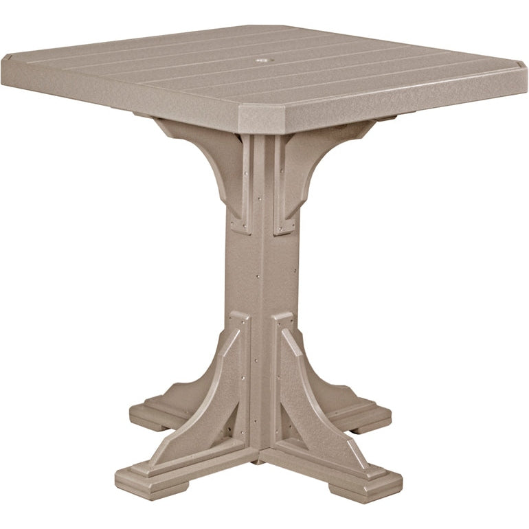 LuxCraft 41" Square Table - Bar Height - P41ST-BHCHB