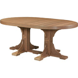 LuxCraft 4' x 6' Oval Table Set 3 - P46OT-DHCHB/P28TBCHB