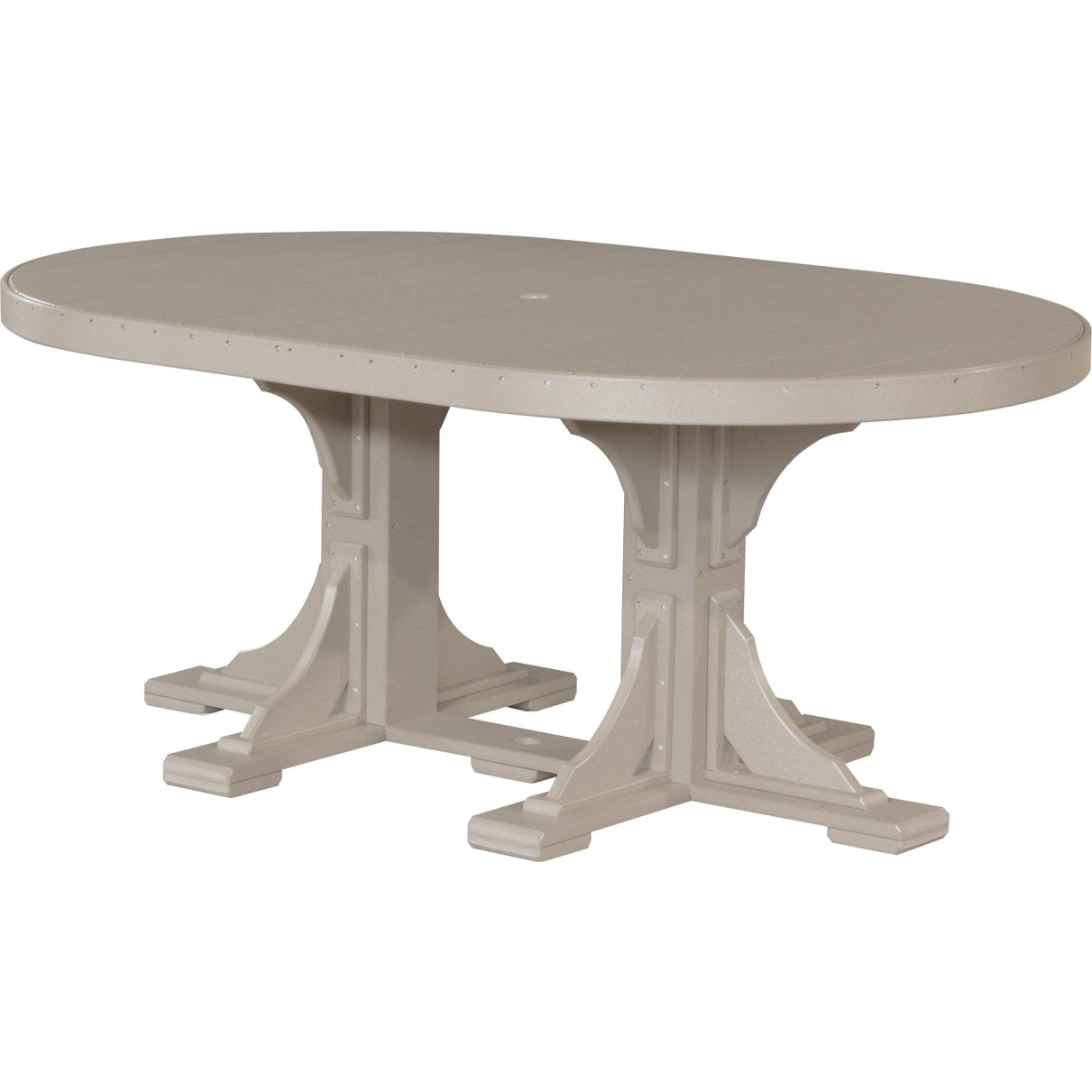 LuxCraft 4' x 6' Oval Table Set 3 - P46OT-DHCHB/P28TBCHB