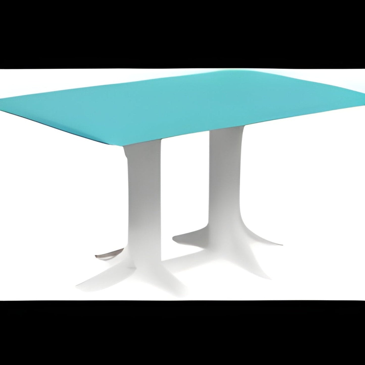 LuxCraft 4' x 6' Rectangular Table - Bar Height - P46RT-BHCHB, Birch/White