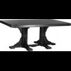 LuxCraft 4' x 6' Rectangular Table - Dining Height - P46RT-DHCHB