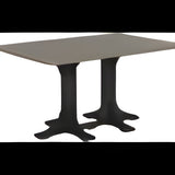 LuxCraft 4' x 6' Rectangular Table - Bar Height -  P46RT-BHCHB