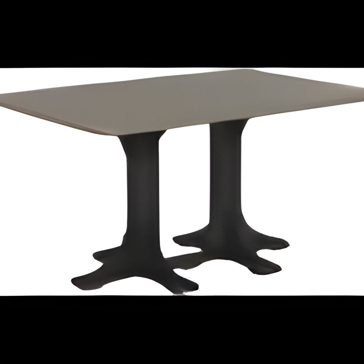 LuxCraft 4' x 6' Rectangular Table - Bar Height - P46RT-BHCHB, Birch/White