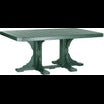 LuxCraft 4' x 6' Rectangular Table - Dining Height - P46RT-DHCHB