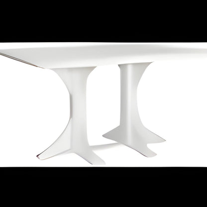 LuxCraft 4' x 6' Rectangular Table - Bar Height - P46RT-BHCHB, Birch/White