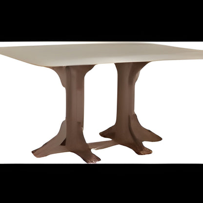 LuxCraft 4' x 6' Rectangular Table - Bar Height - P46RT-BHCHB, Birch/White