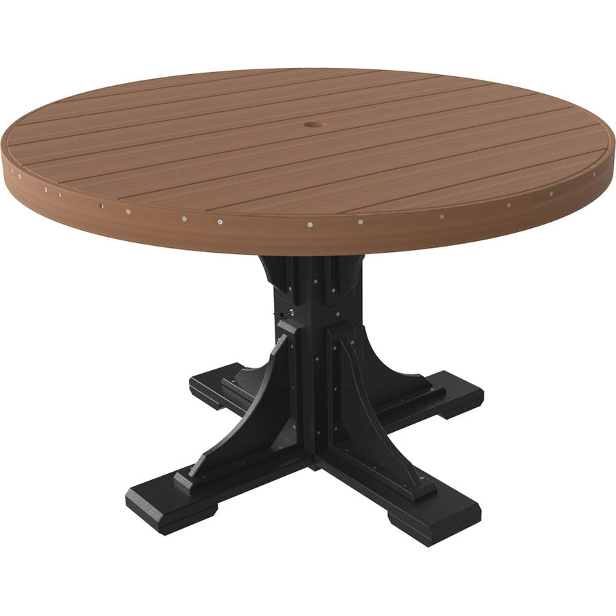 LuxCraft 4' Round Table - Dining Height - P4RT-DHCHB