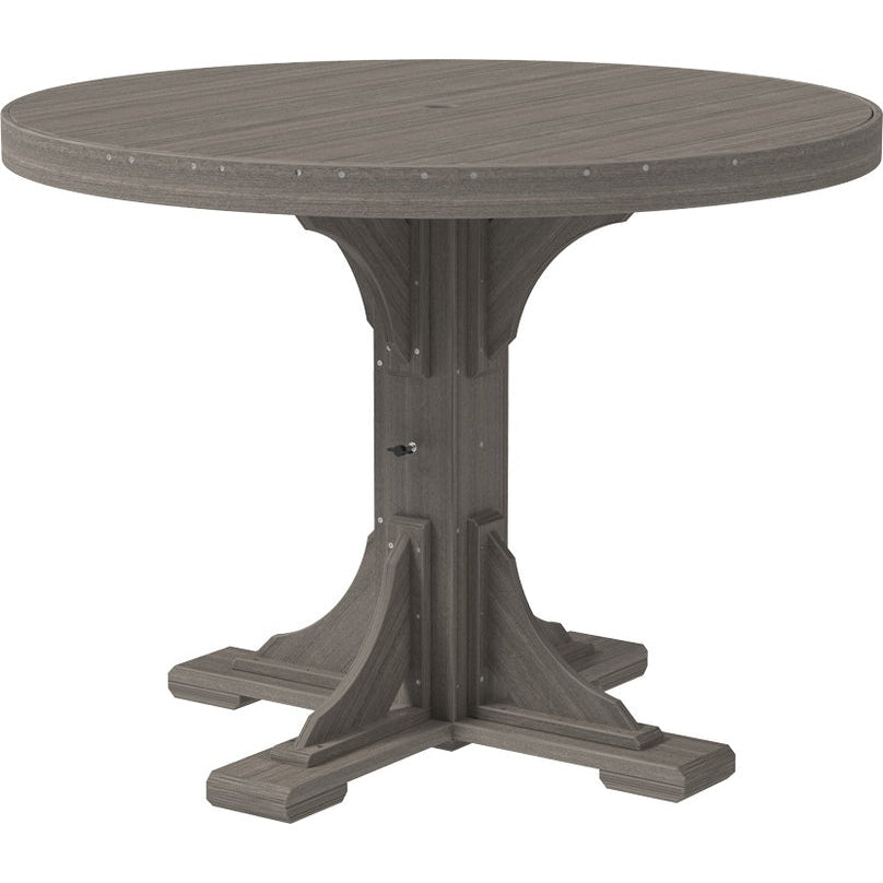 LuxCraft 4' Round Table Set 1 - P4RT-BHCHB/CSC-BHCHB