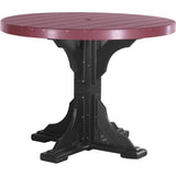 LuxCraft 4' Round Table - Counter Height - P4RT-CHCHB