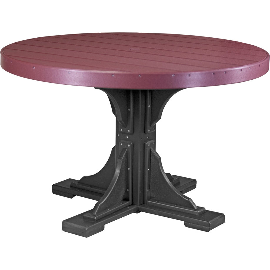 LuxCraft 4' Round Table - Dining Height - P4RT-DHCHB