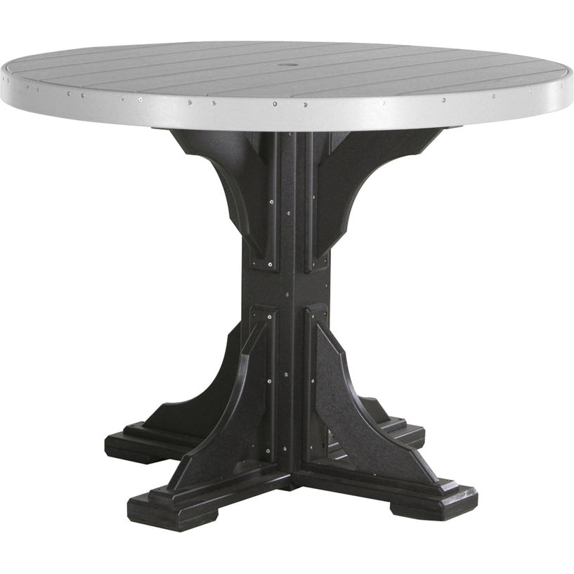 LuxCraft 4' Round Table - Counter Height - P4RT-CHCHB