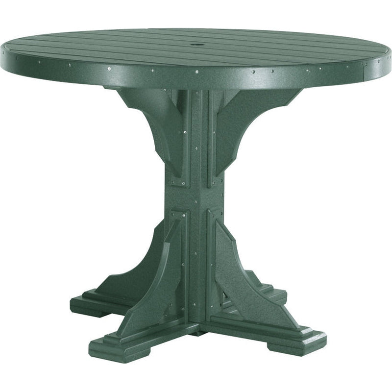 LuxCraft 4' Round Table Set 1 - P4RT-BHCHB/CSC-BHCHB